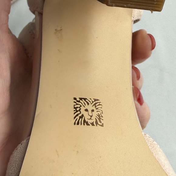 Anne Klein Akhenrika Blush Peep Toe Heels Size 8 - Picture 12 of 16